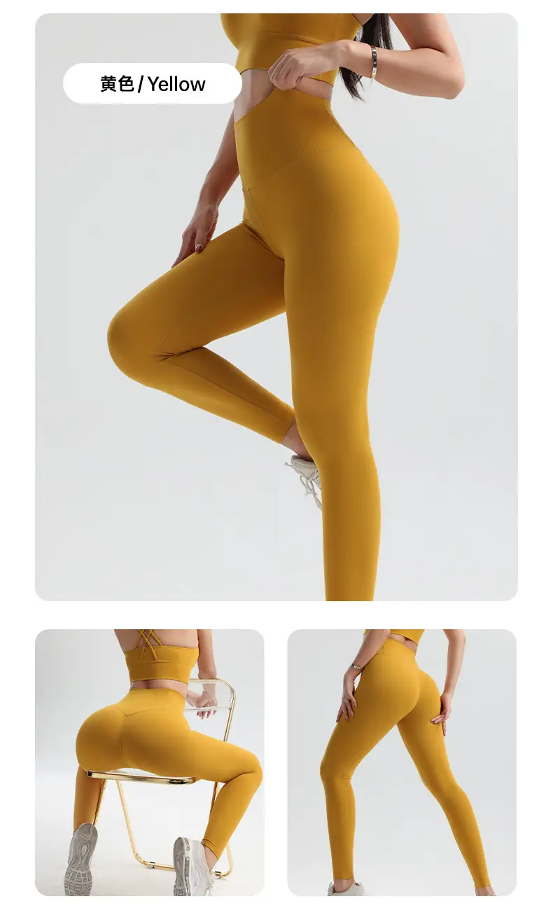 Black High Waist Yoga Pants for Women European American Fit — feature 18