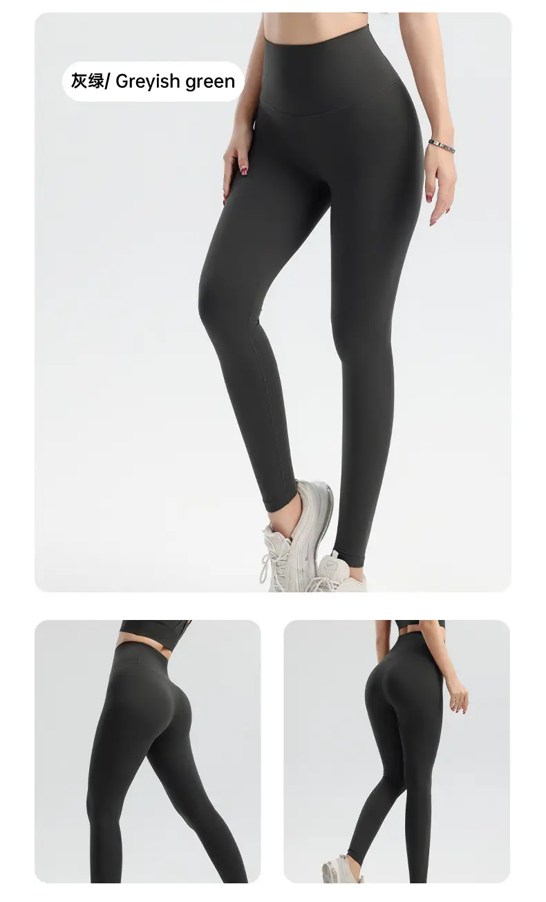Black High Waist Yoga Pants for Women European American Fit — feature 23