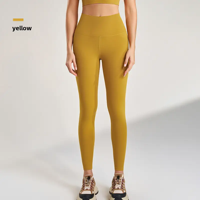 Black High Waist Yoga Pants for Women European American Fit