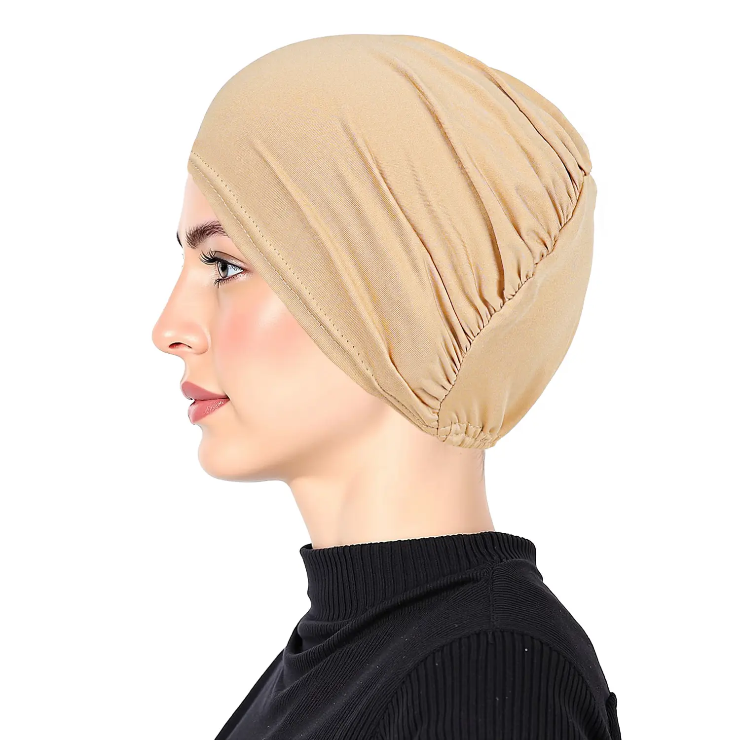 Blue Muslim Women's Base Headscarf Hat - Image 21
