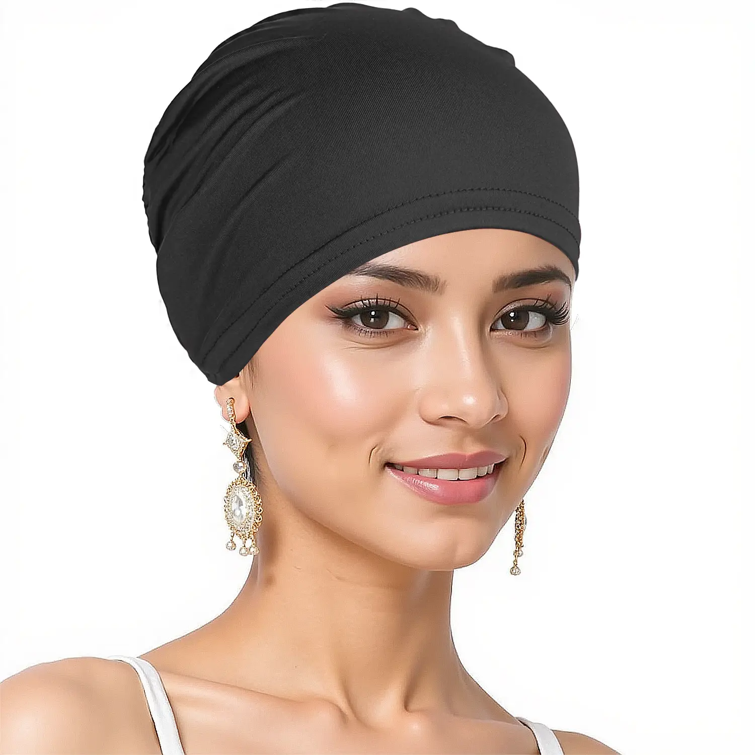 Blue Muslim Women's Base Headscarf Hat - Image 23