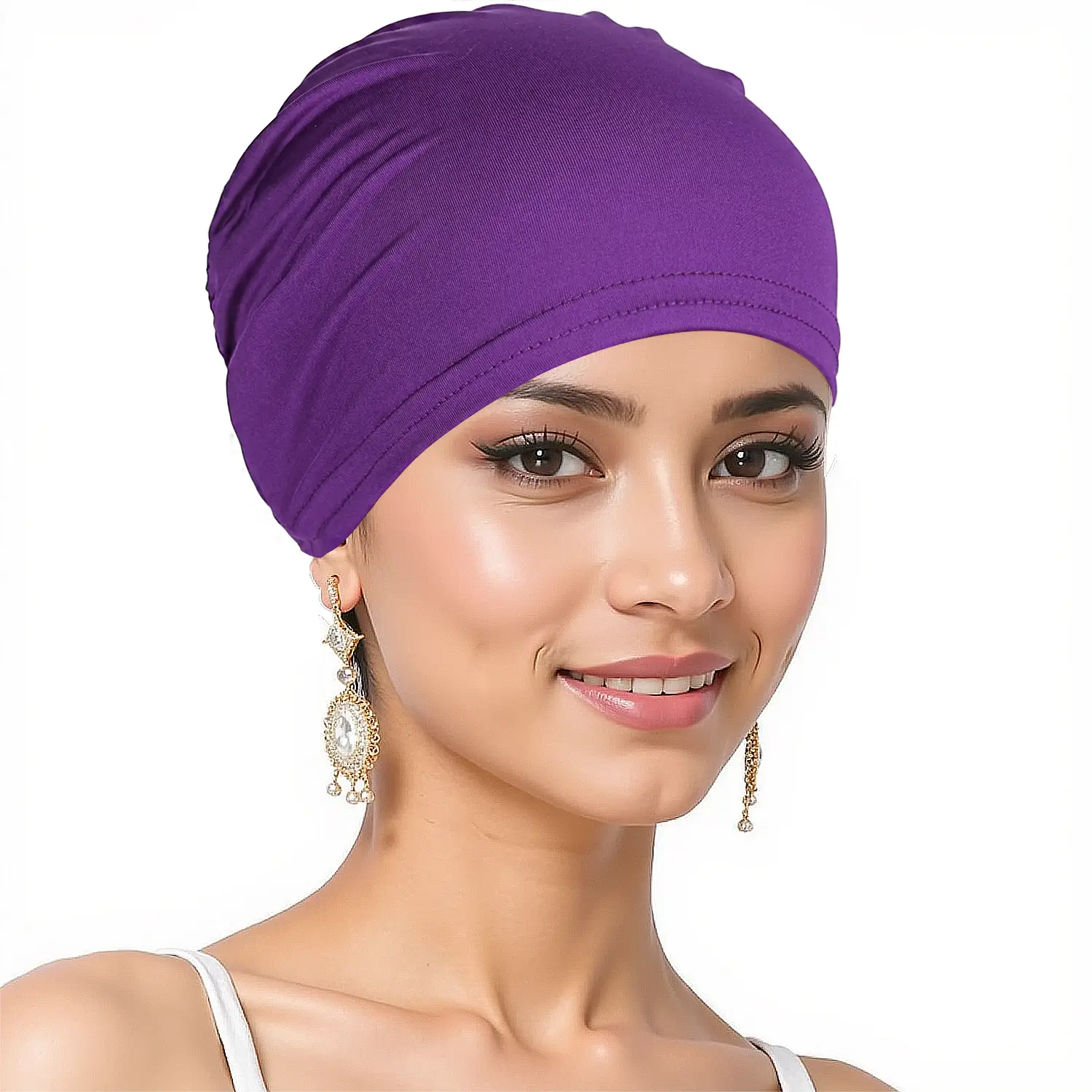Blue Muslim Women's Base Headscarf Hat — feature 24