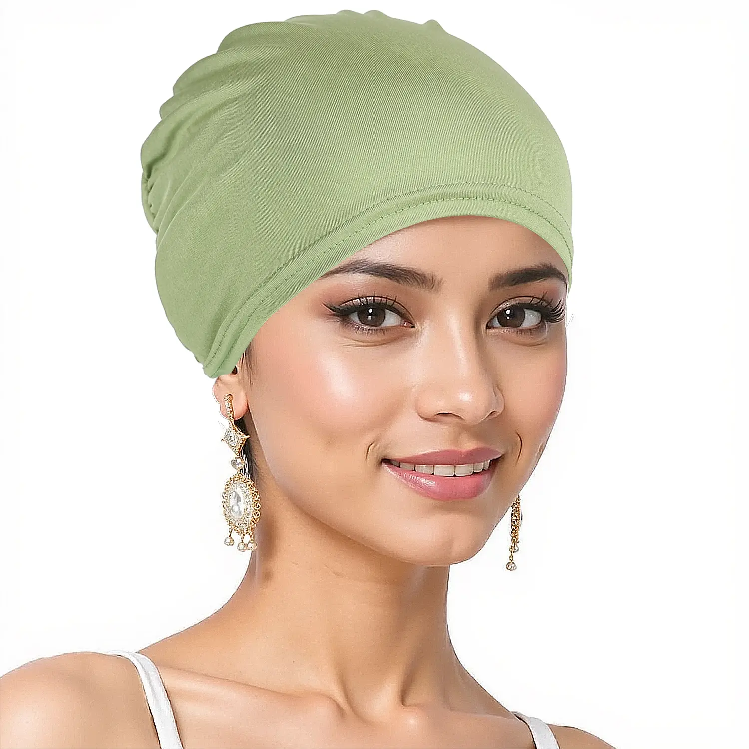 Blue Muslim Women's Base Headscarf Hat - Image 15