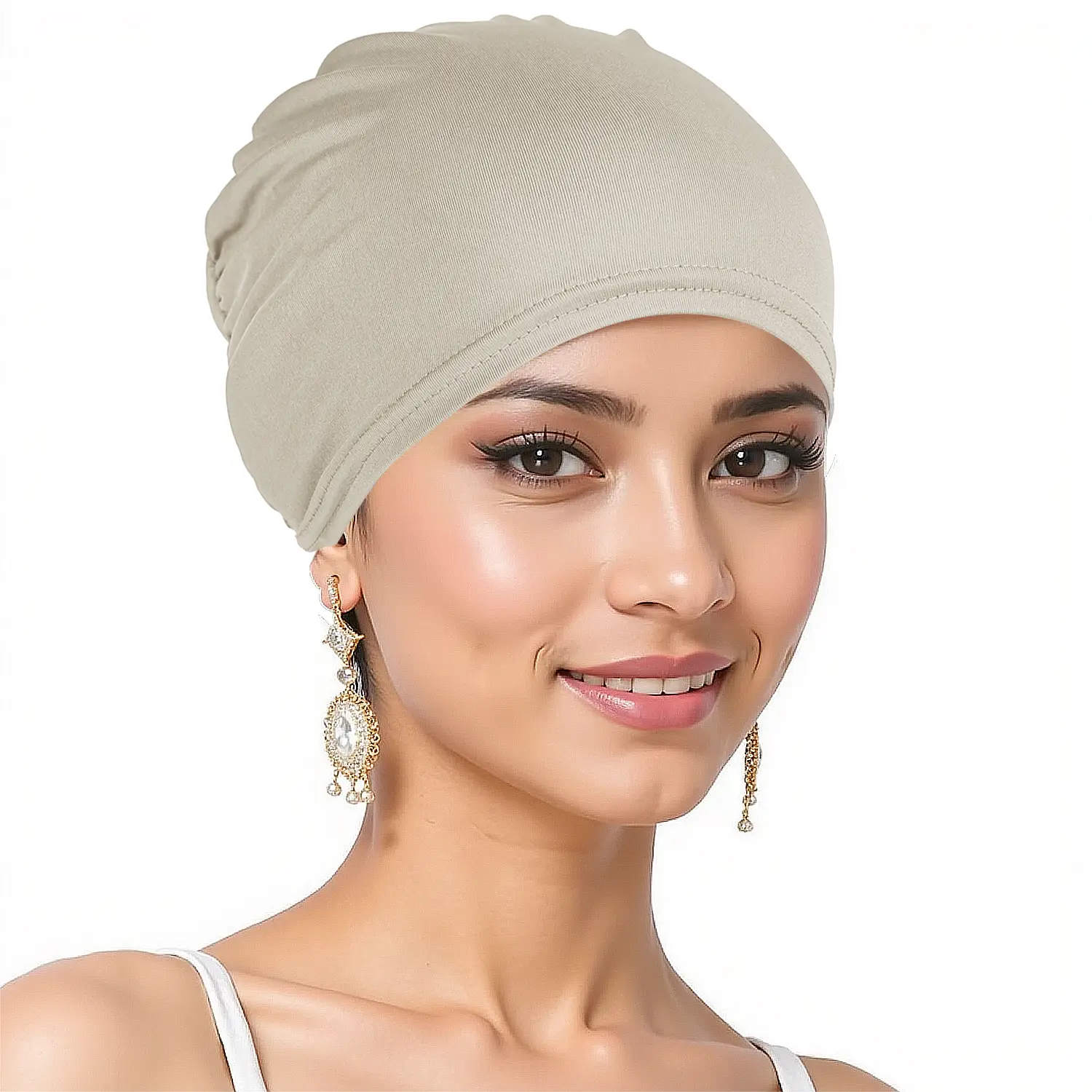Blue Muslim Women's Base Headscarf Hat - Image 17