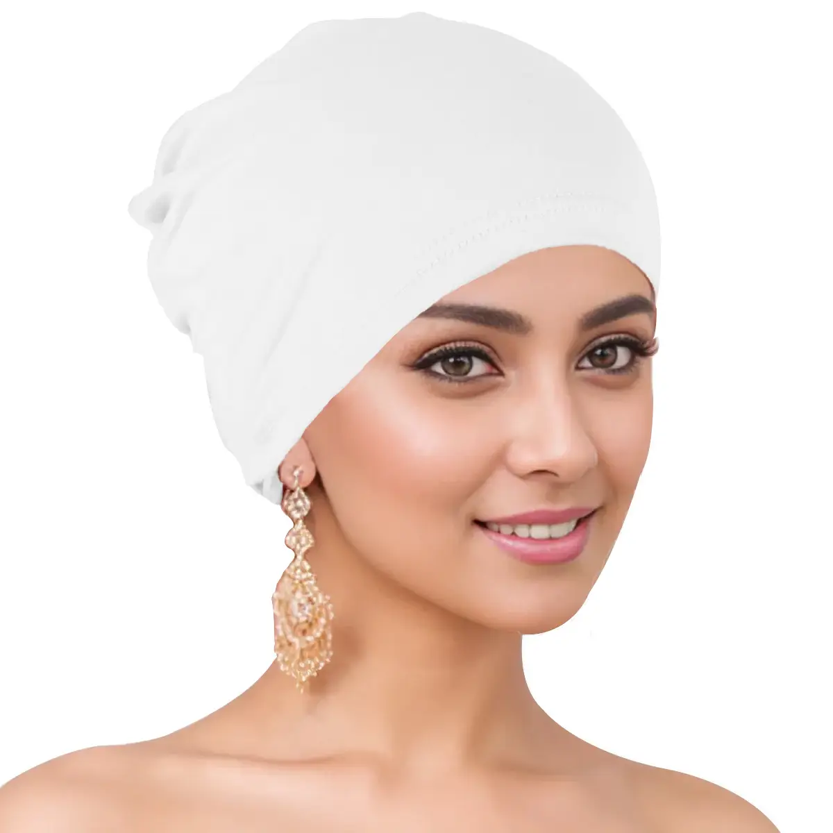 Blue Muslim Women's Base Headscarf Hat - Image 2