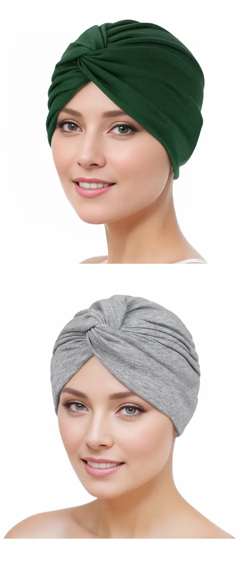 New Blue Elastic Cross Twist Headscarf for Women — feature 6
