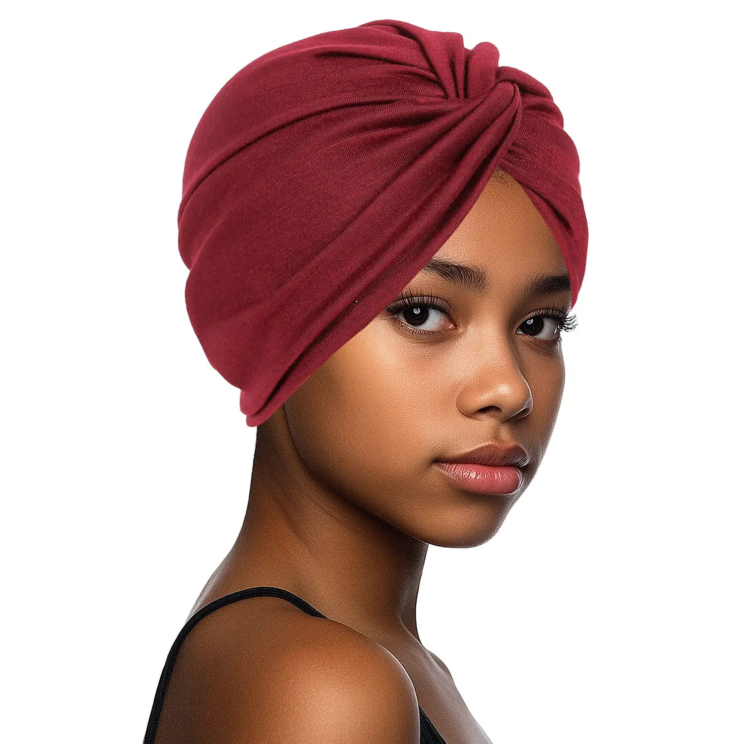 New Blue Elastic Cross Twist Headscarf for Women - Image 11