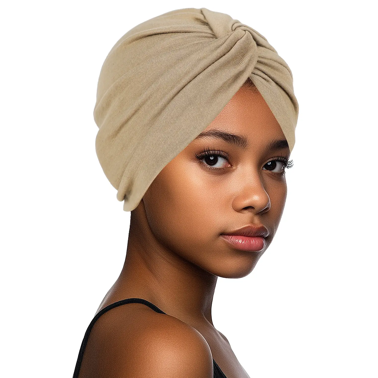 New Blue Elastic Cross Twist Headscarf for Women - Image 14