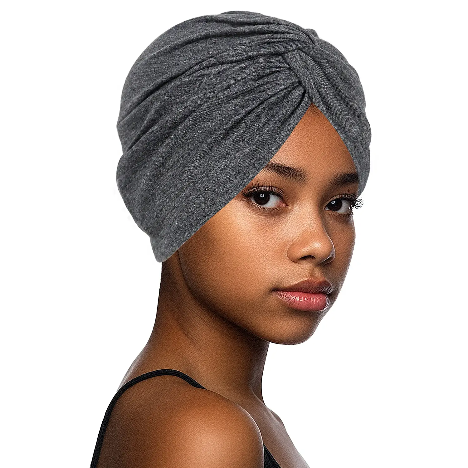 New Blue Elastic Cross Twist Headscarf for Women - Image 17
