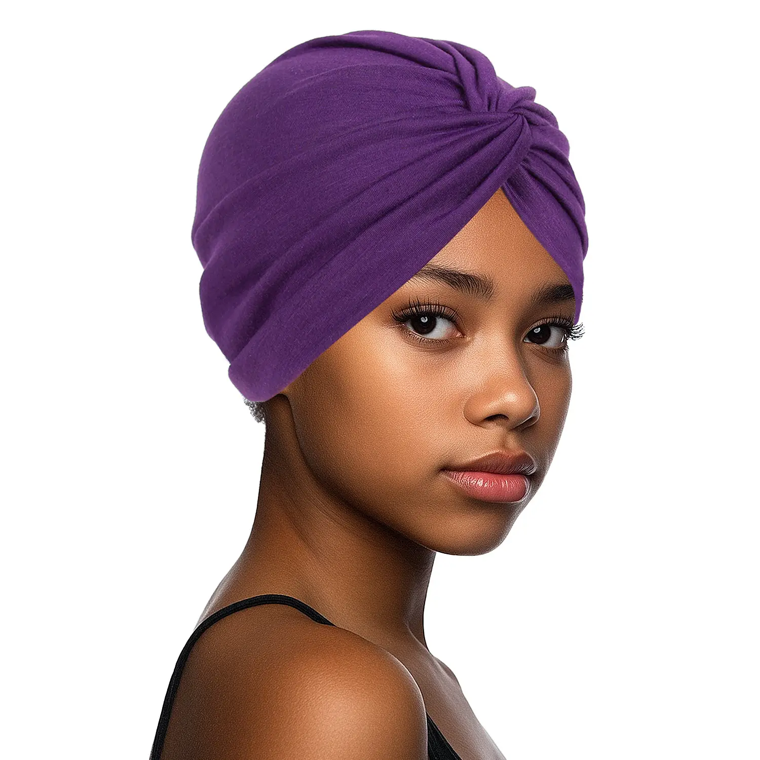 New Blue Elastic Cross Twist Headscarf for Women - Image 18