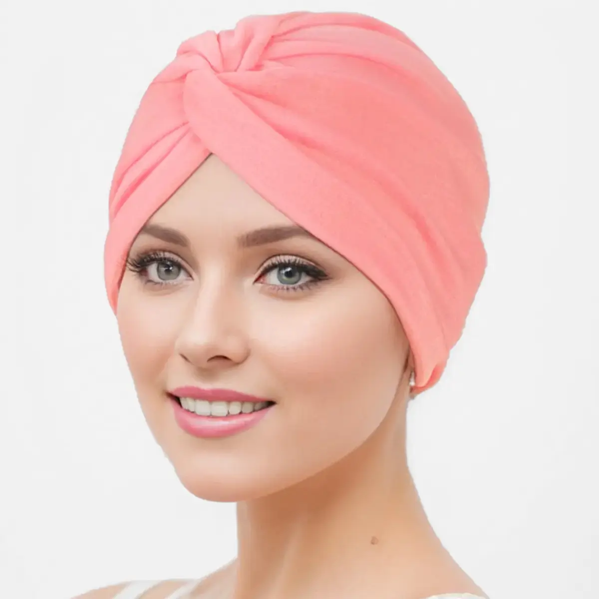 New Blue Elastic Cross Twist Headscarf for Women - Image 5