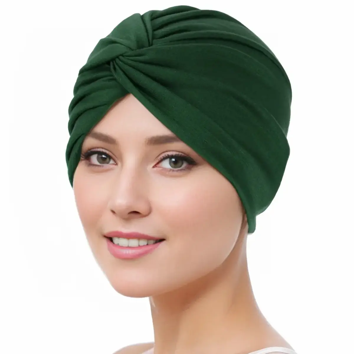 New Blue Elastic Cross Twist Headscarf for Women - Image 7
