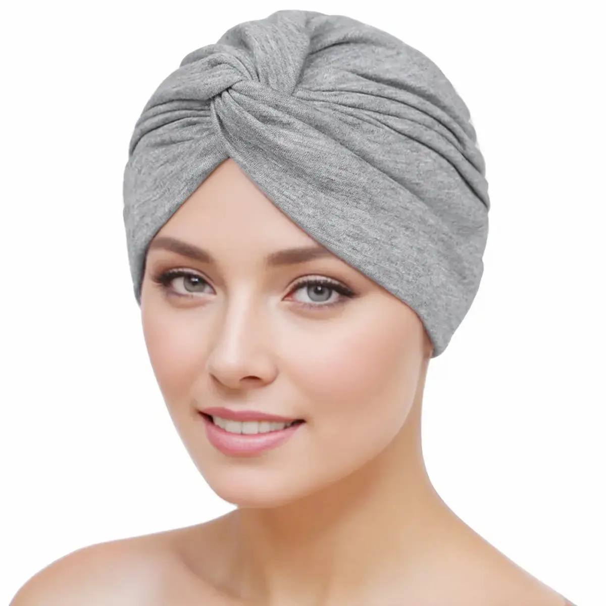 New Blue Elastic Cross Twist Headscarf for Women - Image 8