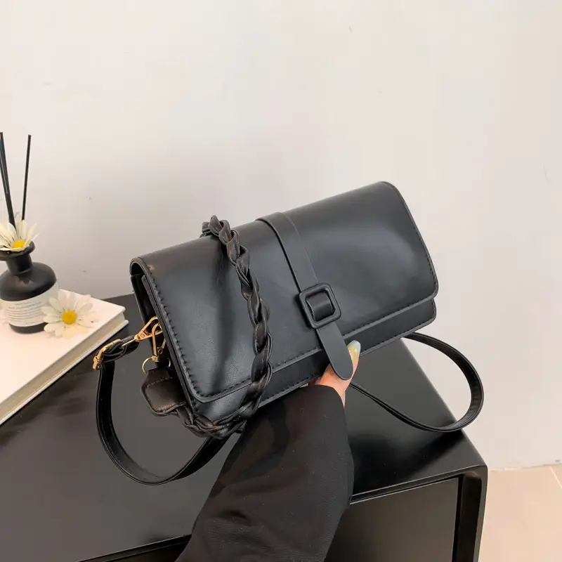 Korean Style Black Crossbody Bag for Women 2023 - Image 5