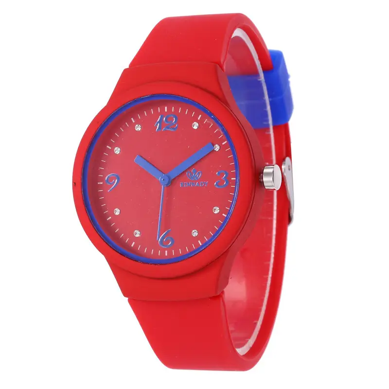 Women's Pink Silicone Quartz Watch with Cute Design - Image 2