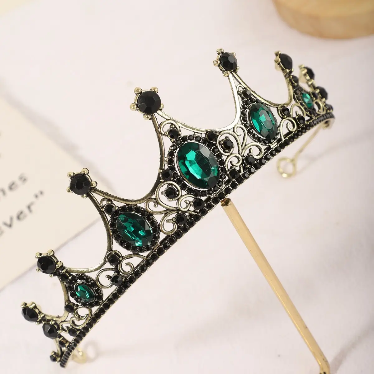 Princess Crown with Rhinestones for Bridal Wear - Image 6