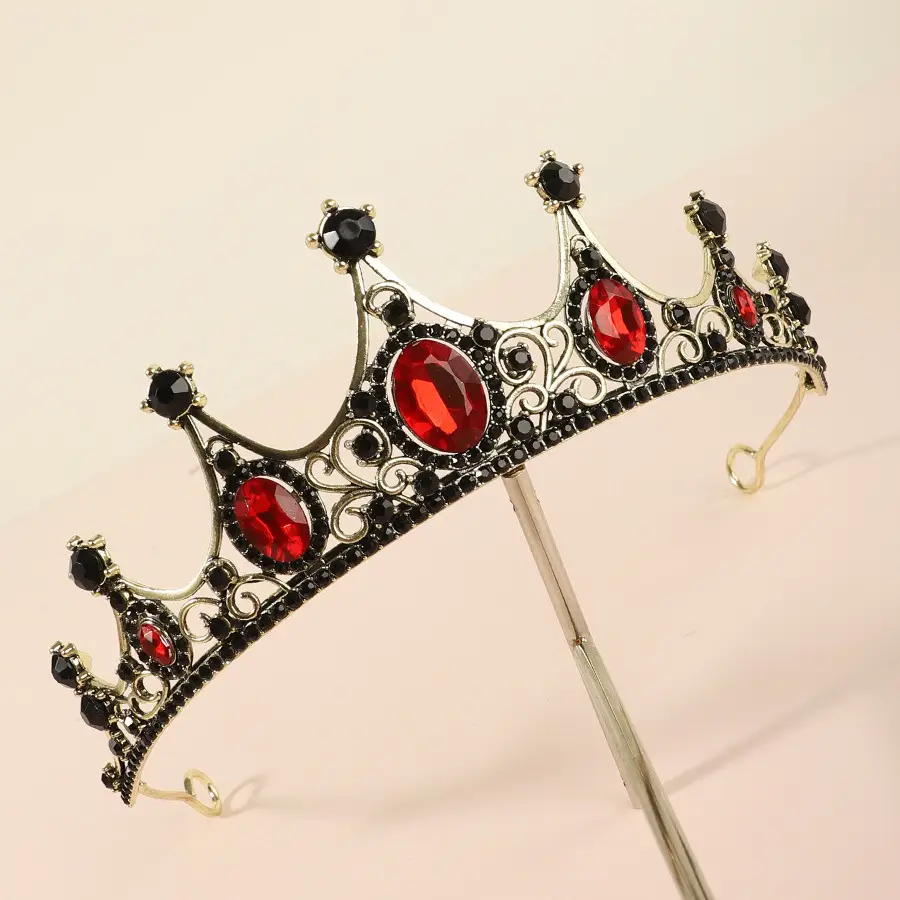 Princess Crown with Rhinestones for Bridal Wear - Image 7