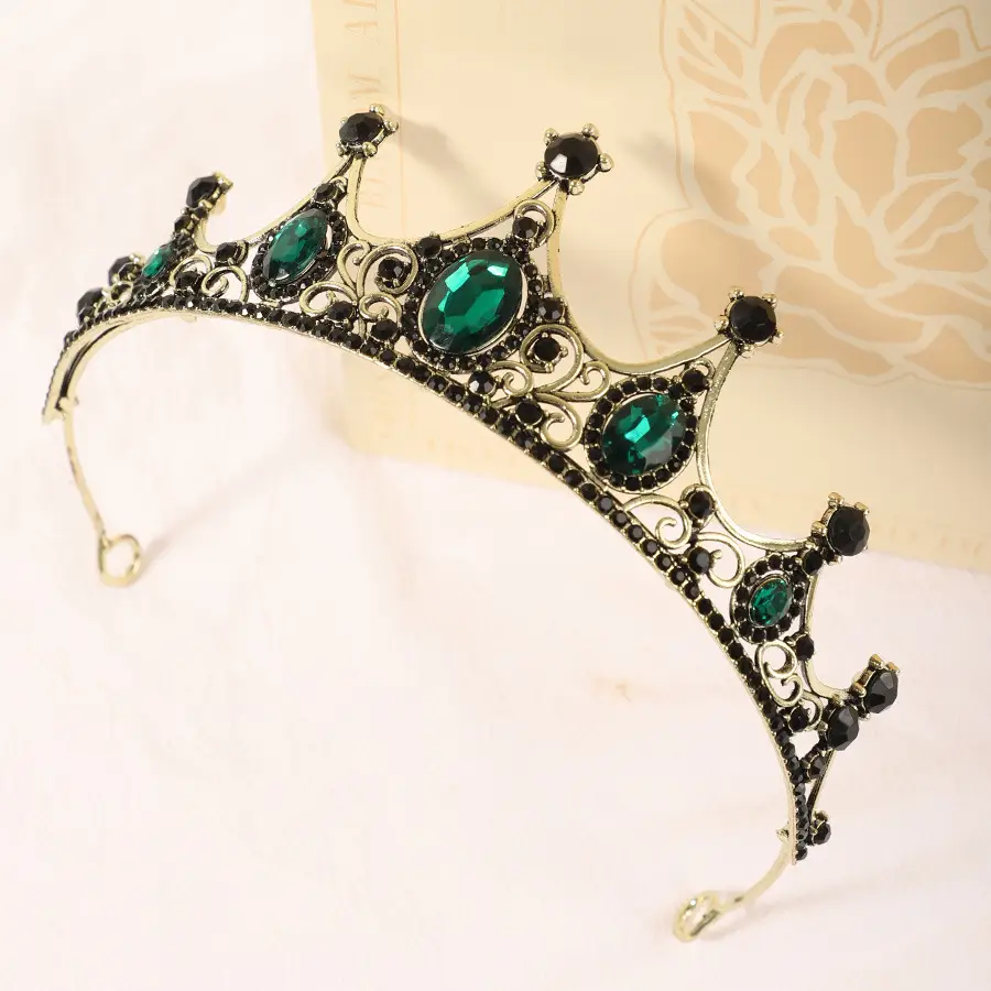 Princess Crown with Rhinestones for Bridal Wear — feature 4