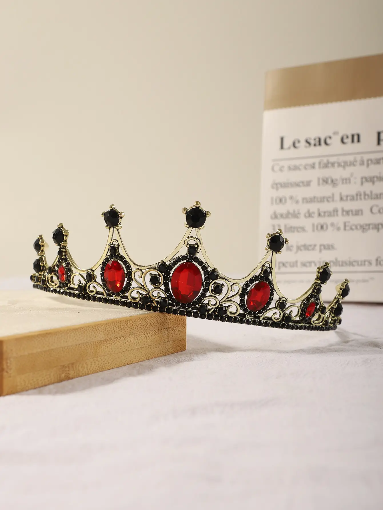 Princess Crown with Rhinestones for Bridal Wear — feature 9