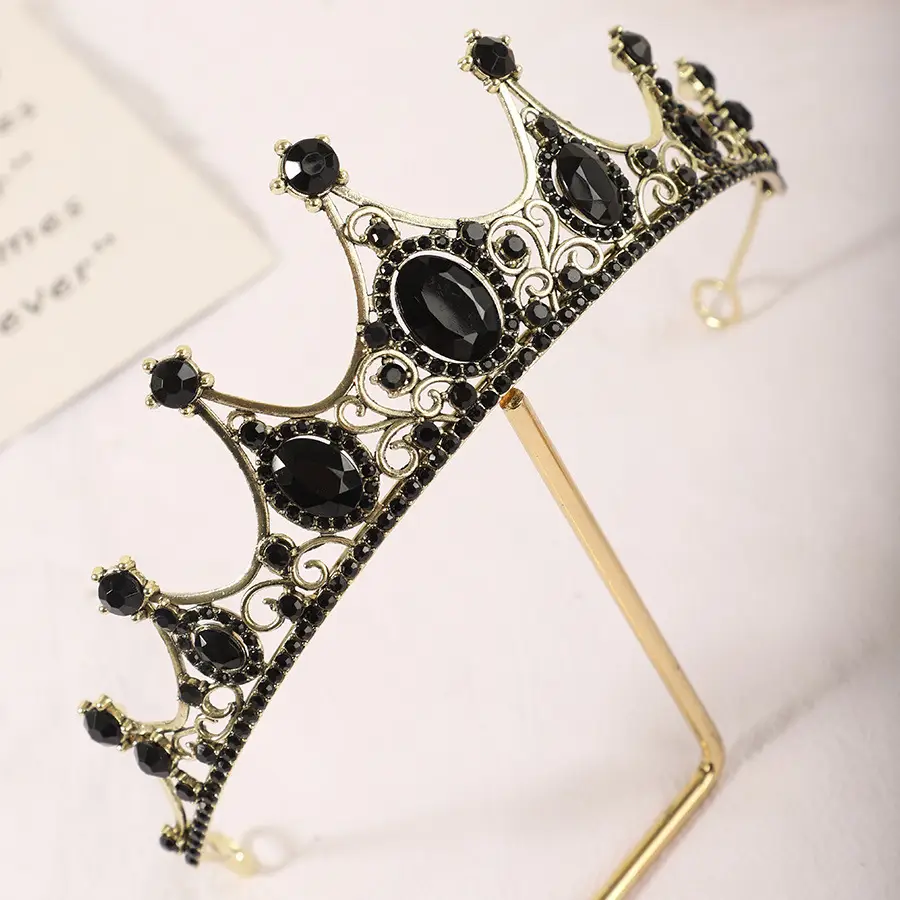 Princess Crown with Rhinestones for Bridal Wear - Image 2