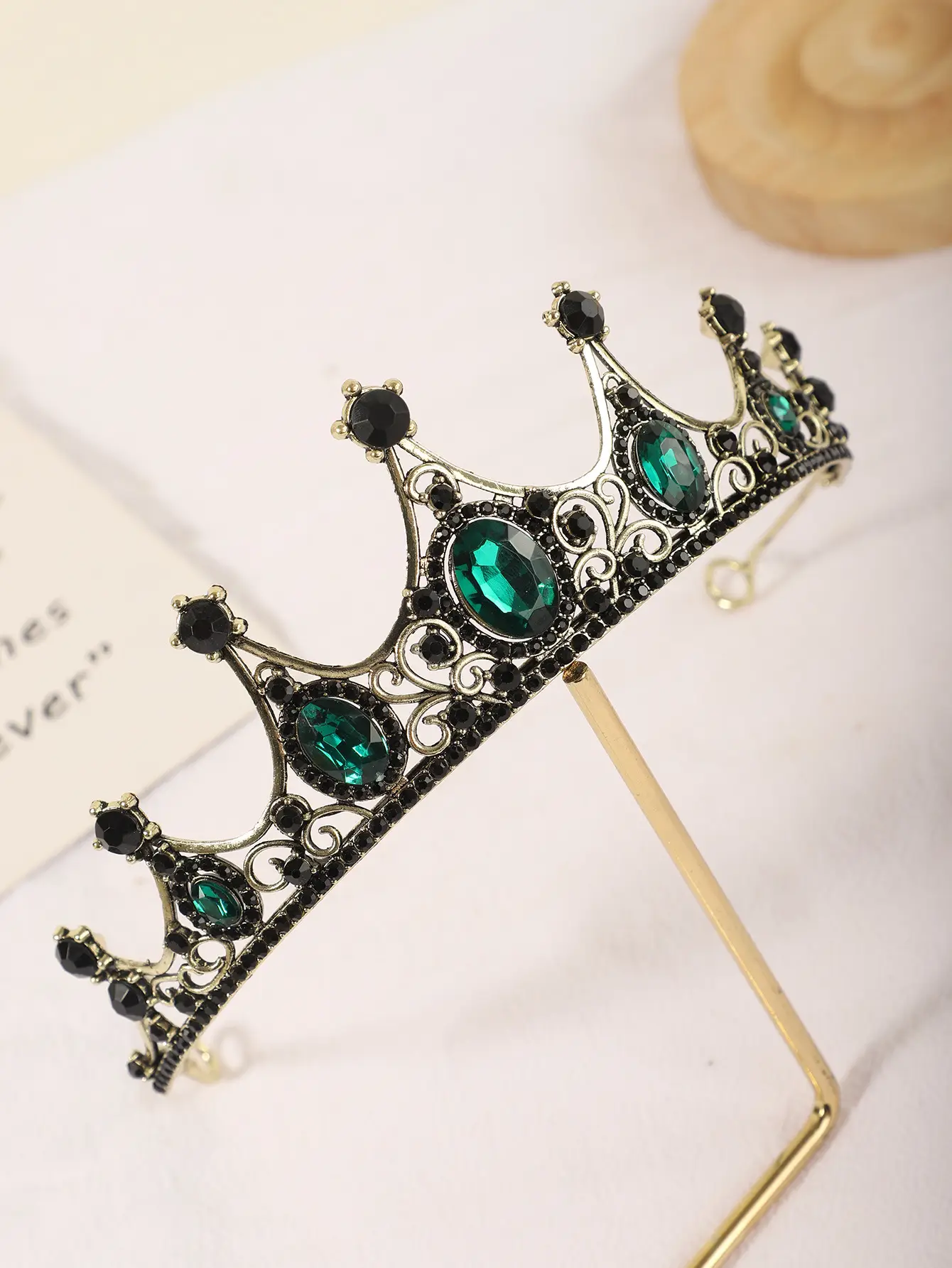 Princess Crown with Rhinestones for Bridal Wear - Image 4