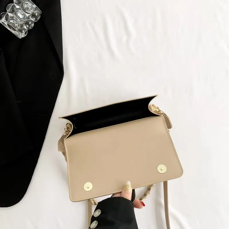 Women's Brown Leather Crossbody Bag 2023 Korean Style - Image 7