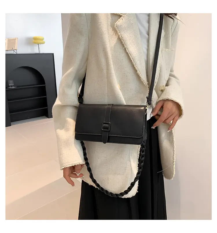 Women's Brown Leather Crossbody Bag 2023 Korean Style — feature 15