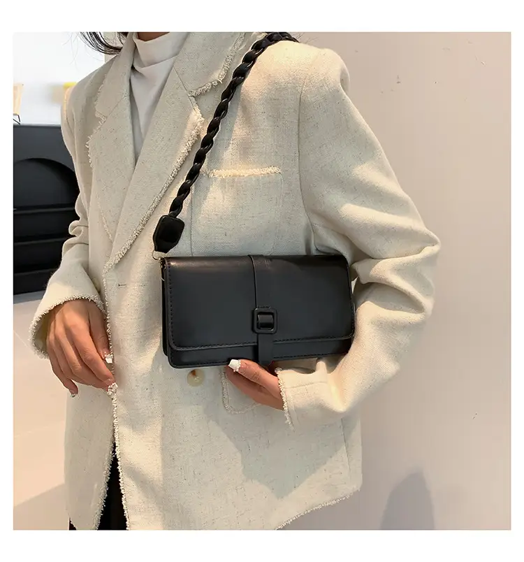 Women's Brown Leather Crossbody Bag 2023 Korean Style — feature 16