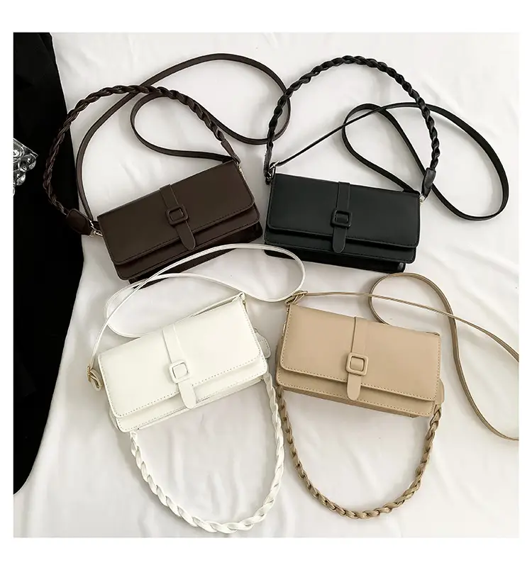 Women's Brown Leather Crossbody Bag 2023 Korean Style — feature 17