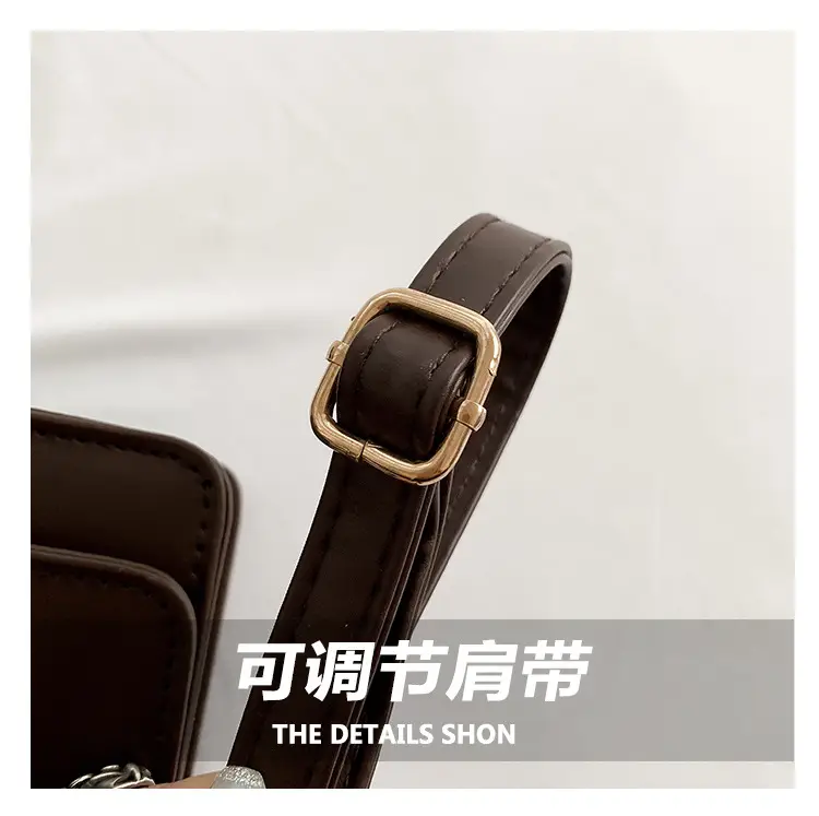 Women's Brown Leather Crossbody Bag 2023 Korean Style — feature 4