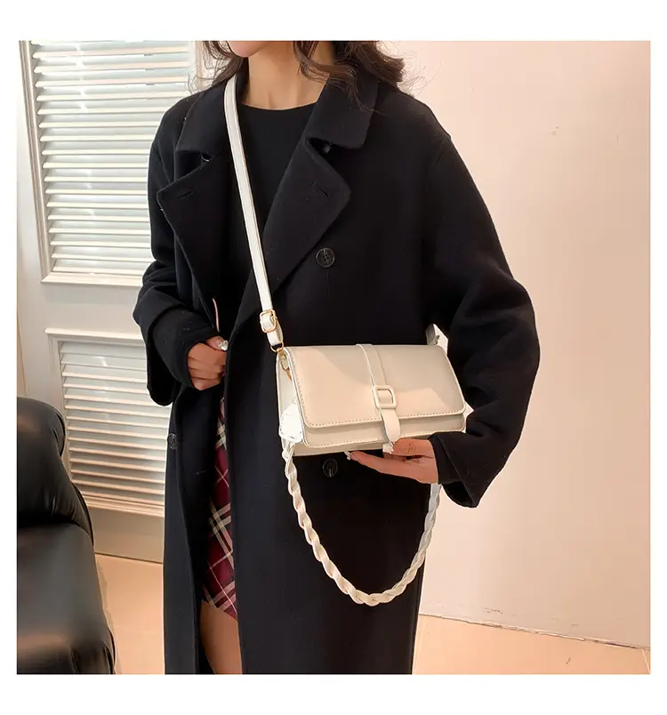 Women's Brown Leather Crossbody Bag 2023 Korean Style — feature 9