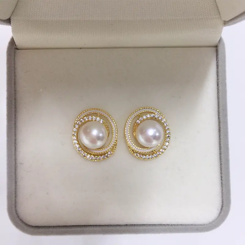 Zhuji Pearl Earrings 18K Gold Filled French Design — feature 10