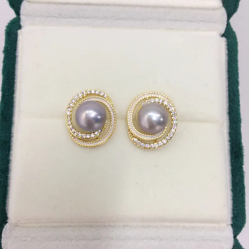 Zhuji Pearl Earrings 18K Gold Filled French Design — feature 6