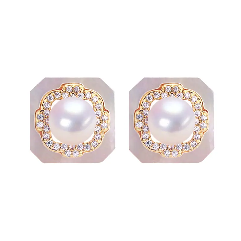 Natural Pearl Earrings for Women 18K Gold Filled - Image 5