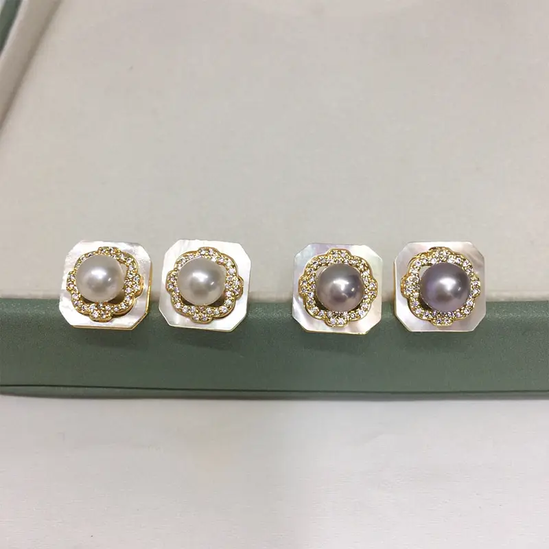 Natural Pearl Earrings for Women 18K Gold Filled — feature 2