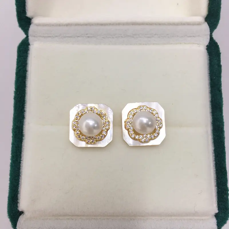 Natural Pearl Earrings for Women 18K Gold Filled — feature 9