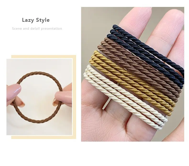 100 Pcs Rainbow Handmade Rubber Band Hair Ties — feature 15