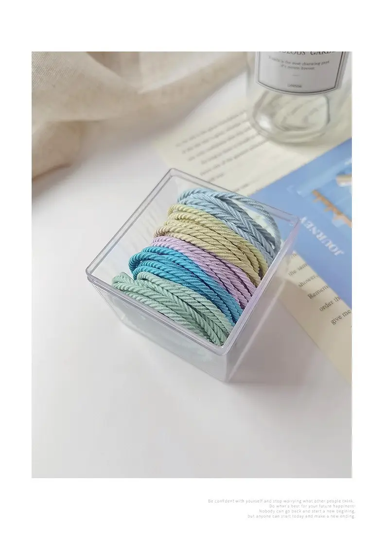 100 Pcs Rainbow Handmade Rubber Band Hair Ties — feature 28