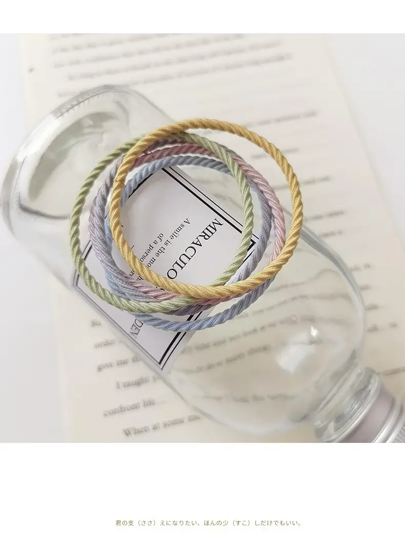 100 Pcs Rainbow Handmade Rubber Band Hair Ties — feature 30