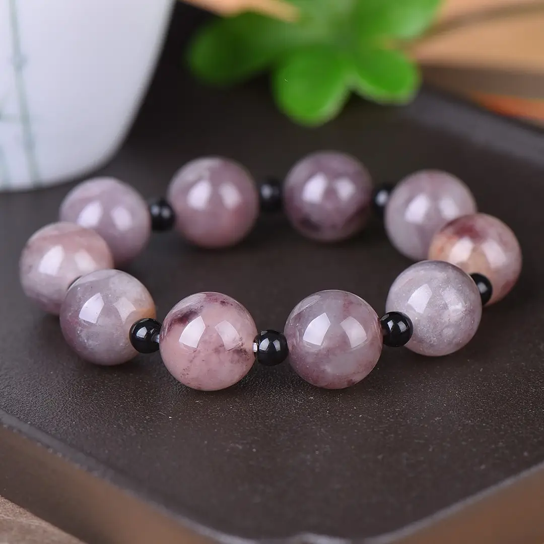 Violet Pearl Bead Bracelet 10 Pcs - Image 3