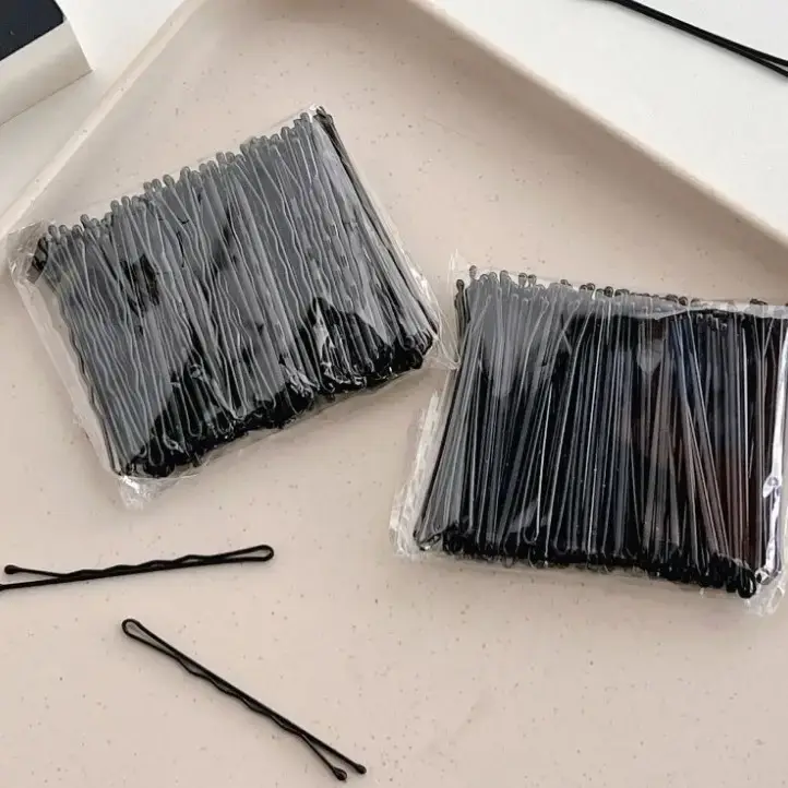 100 Pcs Black Hair Clips for Men Women