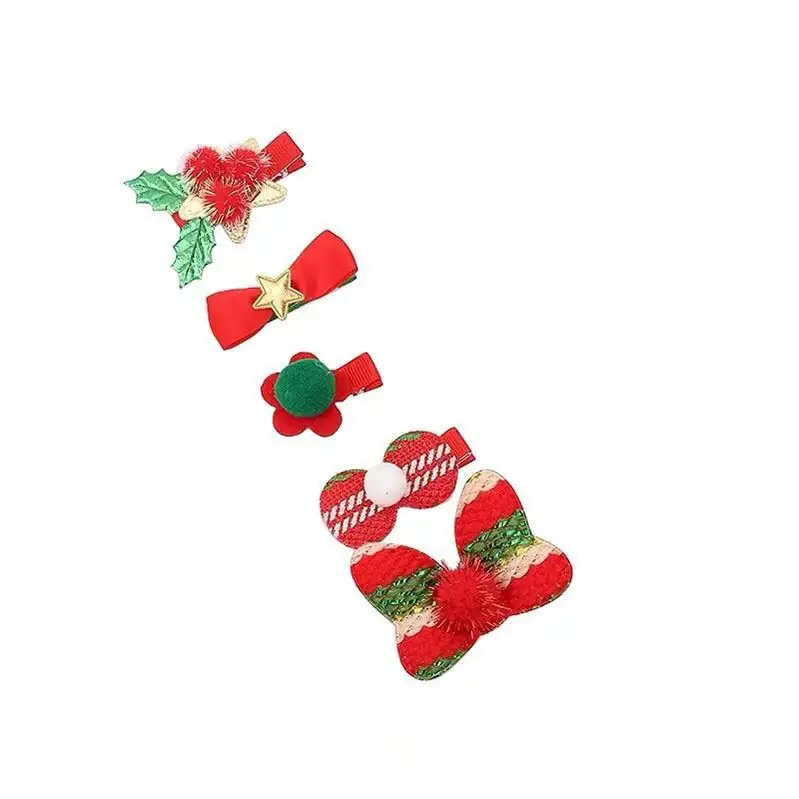 2025 Christmas Hair Clips Set for Kids & Girls