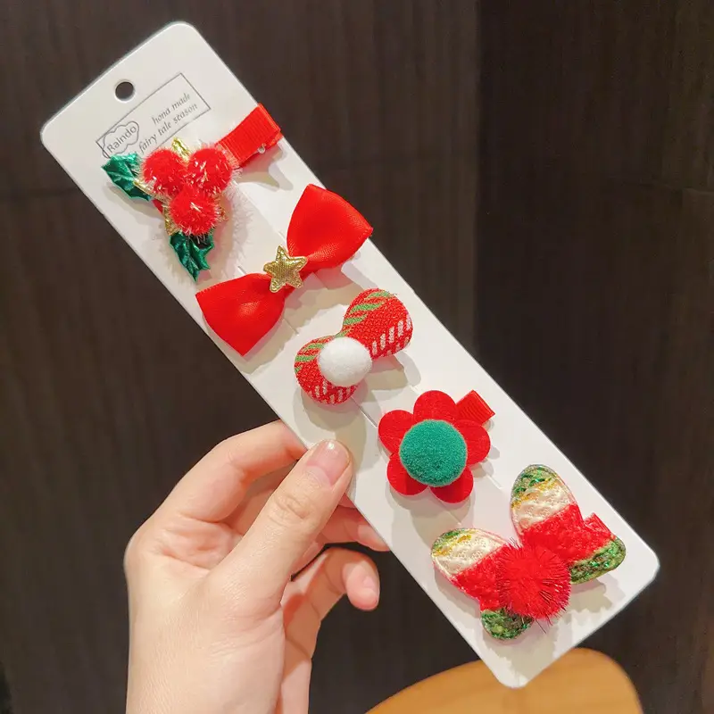 2025 Christmas Hair Clips Set for Kids & Girls — feature 10