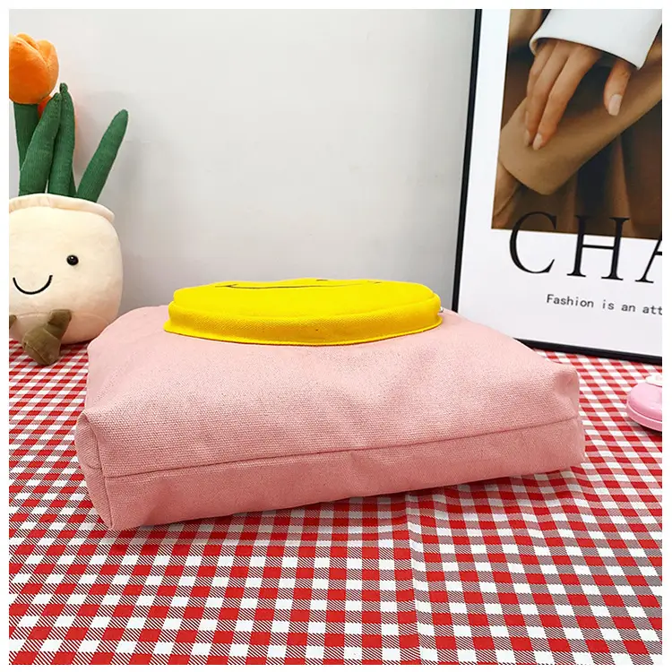 Pink Smile Face Messenger Bag for Women — feature 14
