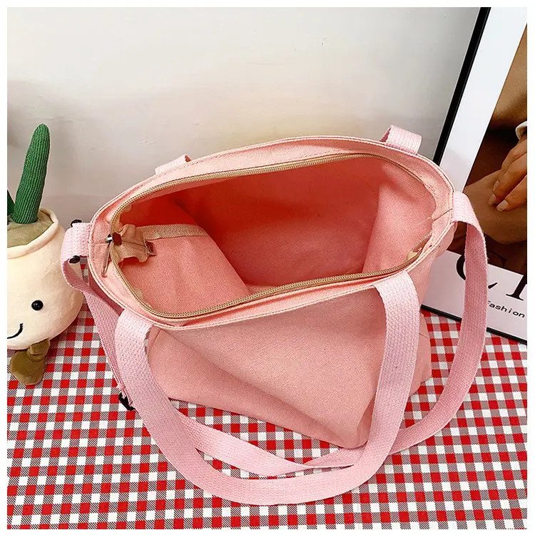 Pink Smile Face Messenger Bag for Women — feature 15