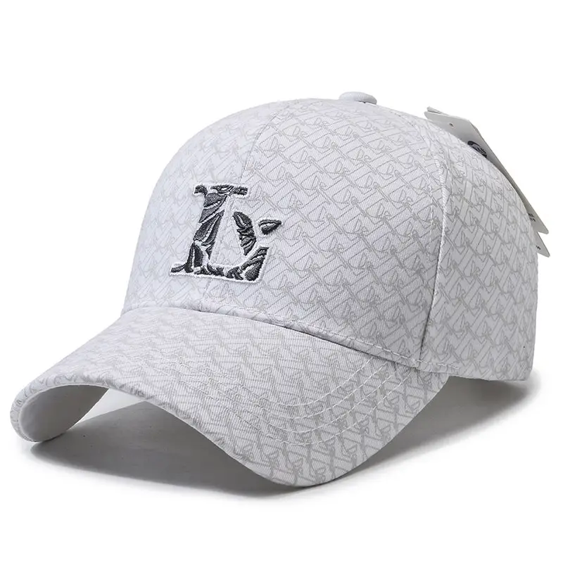 Men Women Light Pink Baseball Cap with L Embroidery - Image 13