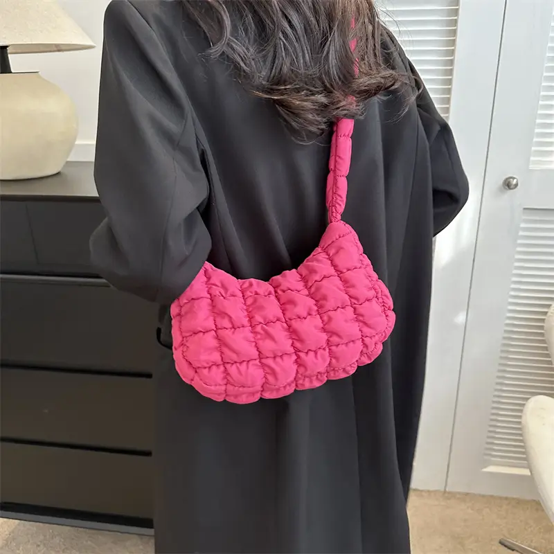 Turquoise Quilted Shoulder Bag for Women 2023