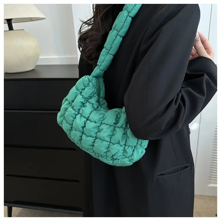 Turquoise Quilted Shoulder Bag for Women 2023 — feature 14