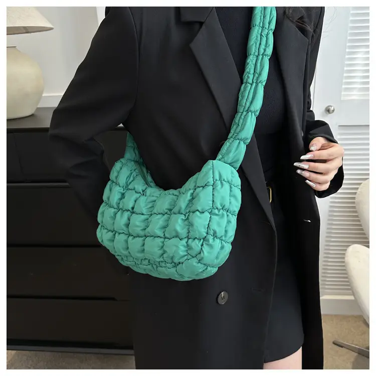 Turquoise Quilted Shoulder Bag for Women 2023 — feature 15