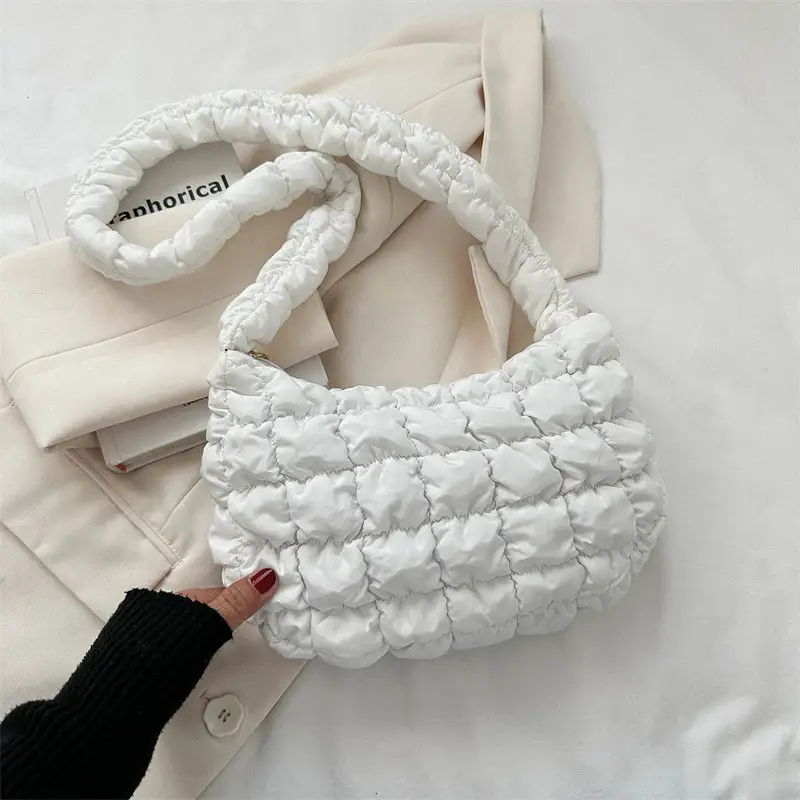 Turquoise Quilted Shoulder Bag for Women 2023